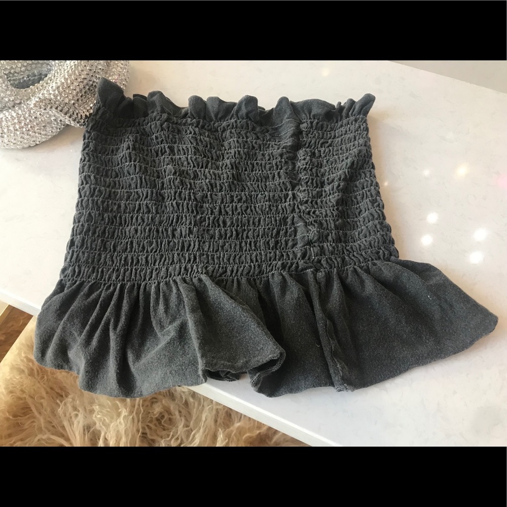 Dark grey bandeau/ tube top